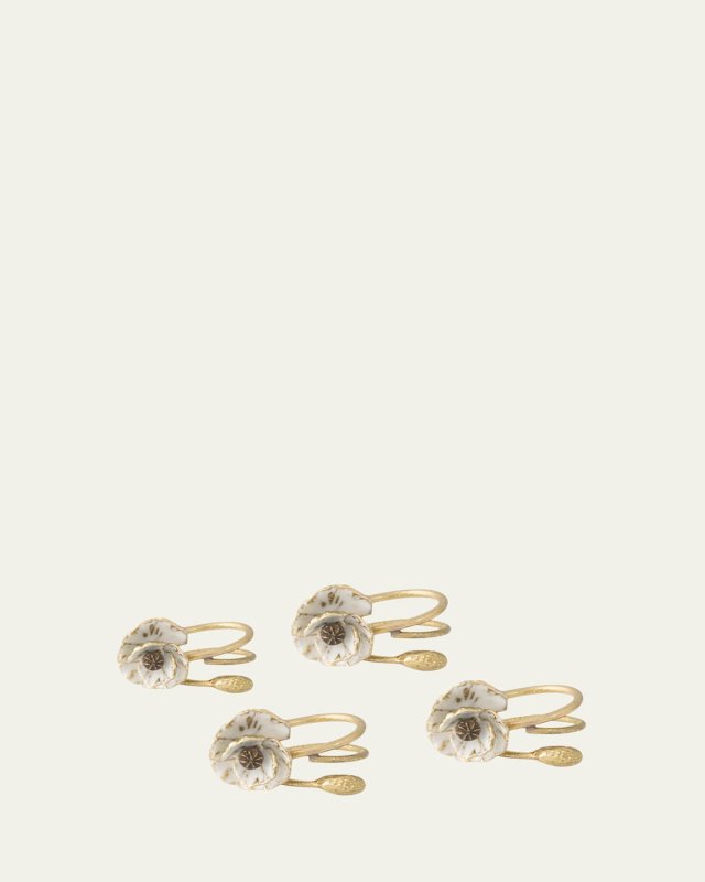 Anemone Napkin Rings, Set of 4